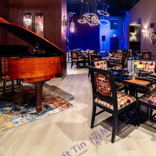 Thiết kế không gian quán cafe với piano cơ